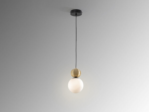 Schuller Caeli Beige and Opal Single Pendant