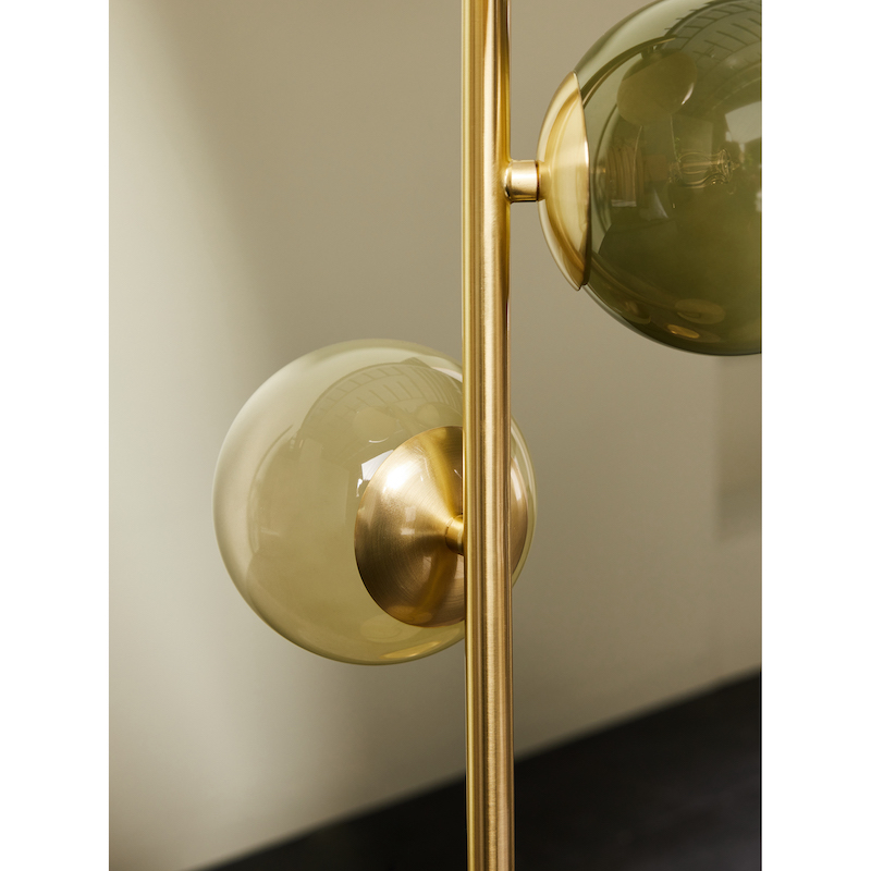 MADE.COM Brass/Green Ombre Globe Table Lamp MADE.COM Brass/Green Ombre Globe Table Lamp - Image 3