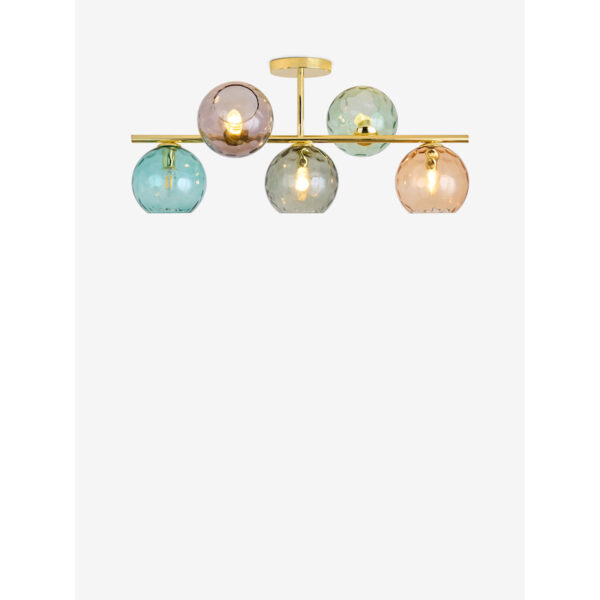 MADE.COM Brass Ilaria 5 Light Flush Large Ceiling Light MADE.COM Brass Ilaria 5 Light Flush Large Ceiling Light