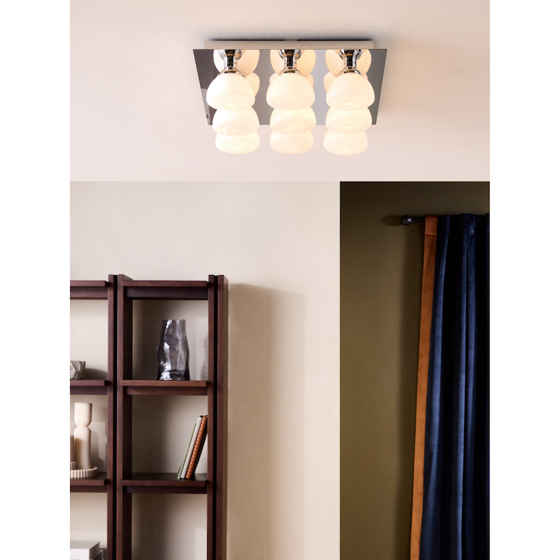 MADE.COM Chrome Monroe Flush Fitting Ceiling Light MADE.COM Chrome Monroe Flush Fitting Ceiling Light - Image 5