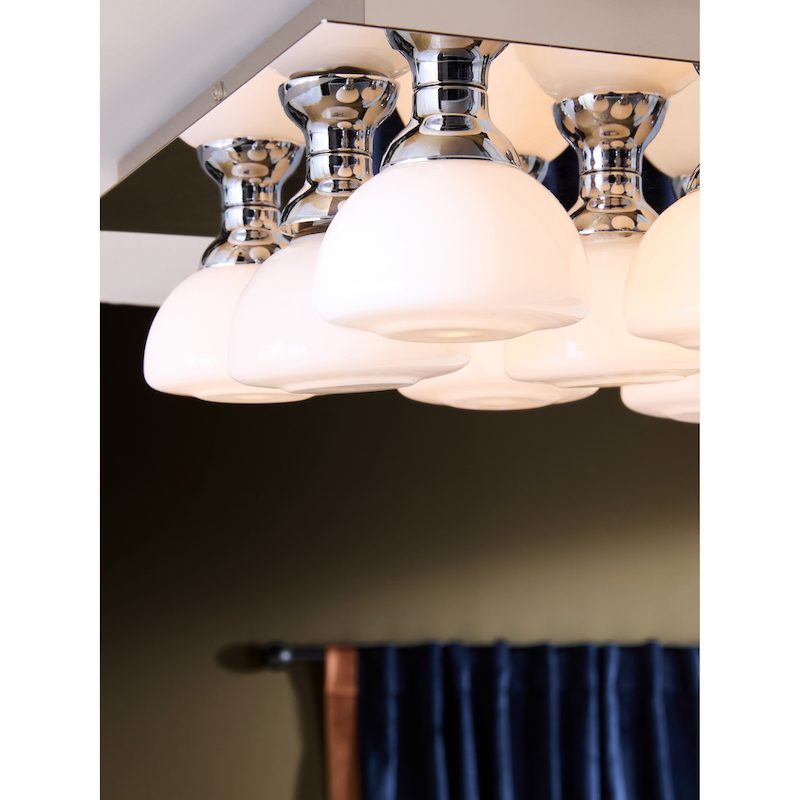 MADE.COM Chrome Monroe Flush Fitting Ceiling Light MADE.COM Chrome Monroe Flush Fitting Ceiling Light - Image 4