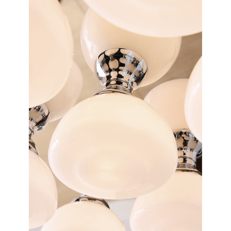 MADE.COM Chrome Monroe Flush Fitting Ceiling Light MADE.COM Chrome Monroe Flush Fitting Ceiling Light - Image 3