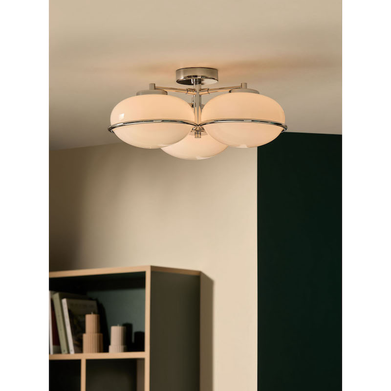 MADE.COM Chrome 3 Light Flush Piper Light MADE.COM Chrome 3 Light Flush Piper Light - Image 4