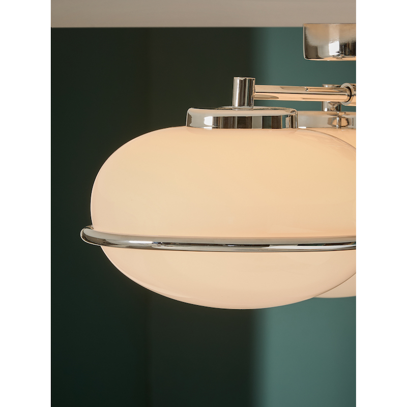MADE.COM Chrome 3 Light Flush Piper Light MADE.COM Chrome 3 Light Flush Piper Light - Image 3